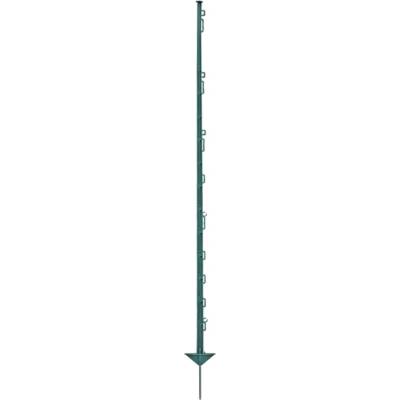 Plastový sloupek pro elektrický ohradník, délka 150 cm, 14 oček, zelený