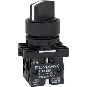 ELMARK Economic БУТОН el- ed25 НО+НЗ 2 ПОЗИЦИИ ЧЕРЕН (401425e)