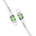 ProMate Data cable ProMate TRANSLINE-CC 20V/3A, 60W PD, Type-C to Type-C, LED Lights, 120cm - Бял
