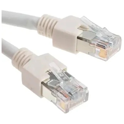 Brand-Rex Пач кабел Brand-Rex, 2m, Cat. 6, екраниран, RJ45 - RJ45, сив (C6CPCS020-888H)