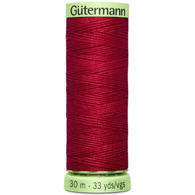 Nit PES Gütermann JEANS - extra silná 30 (30m) barva 384 - červená