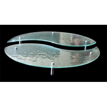 Image 1 of 3D the glassware company D-ДИСПЛЕЙ ЩАНД 2 ЧАСТИ ИН И ЯН(ds1101) (32*55*5.5h+45*75*7.5h) (0103100)