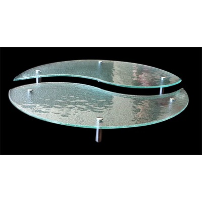 3D the glassware company D-ДИСПЛЕЙ ЩАНД 2 ЧАСТИ ИН И ЯН(ds1101) (32*55*5.5h+45*75*7.5h) (0103100)