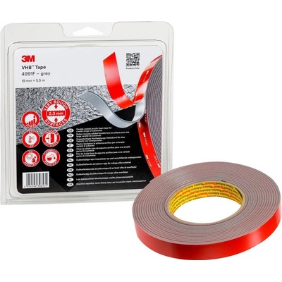 3M lepicí páska 5,5 m x 19 mm šedá