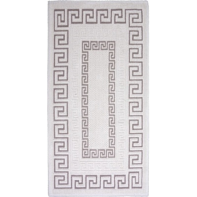 Vitaus Сив и бежов памучен килим , 100 x 150 cm Versace - Vitaus (Versace-Bej-100x150)