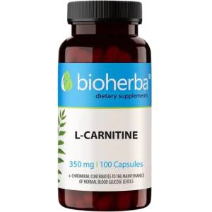 Bioherba L-Carnitine 350 mg [100 капсули]