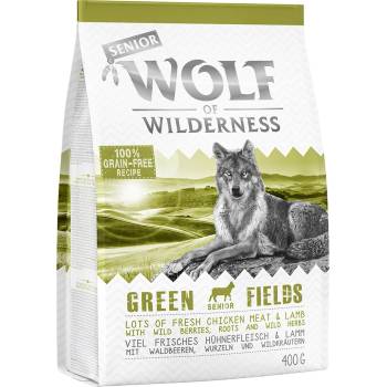 Wolf of Wilderness 400г Senior Wolf of Wilderness, суха храна за кучета, с агнешко