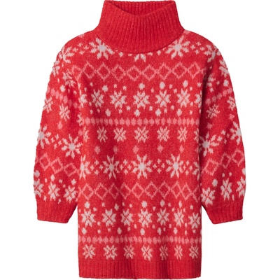 lupilu dívčí vánoční pletené šaty červená – Zbozi.Blesk.cz