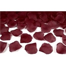 Okvětní lístky růží textilní tmavě červené bordó 5901157427137