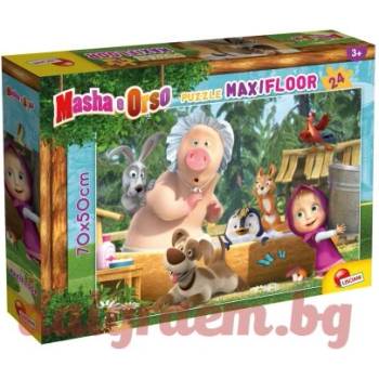 Lisciani Пъзел LISCIANI 86092 - 24 части - Maша и Мечока (LI86092)