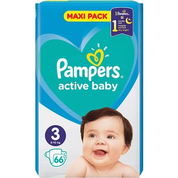 Image 1 of Pampers Active Baby 3 VPP 66 броя