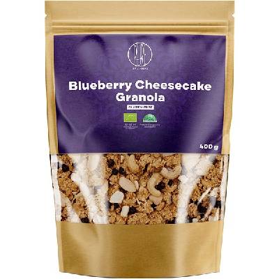 BrainMax Pure Blueberry Cheesecake Granola, Čučoriedky a Biela čokoláda, BIO, 400 g