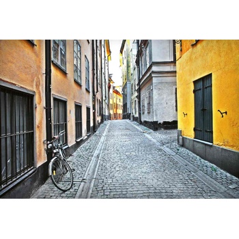 DIMEX ART s. r. o Флизелинов фототапет старата улица в стокхолм 375 x 250 см