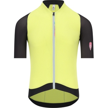 Q36.5 Мъжка фланелка с къс ръкав за колоездене Q36.5 Dottore Clima Pro Jersey Cycling jersey - Lime (056-3873-0215)