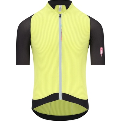 Q36.5 Мъжка фланелка с къс ръкав за колоездене Q36.5 Dottore Clima Pro Jersey Cycling jersey - Lime (056-3873-0215)