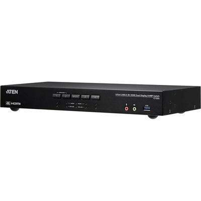 ATEN KVMP превключвател USB 3.2 Gen1, 4K HDMI, двоен дисплей, 4 порта - CS1844 CS1844-AT-G (CS1844-AT-G)