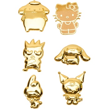 Loungefly Значка Loungefly Animation: Sanrio - Hеllo Kitty Gold (50th Anniversary), асортимент (098682)