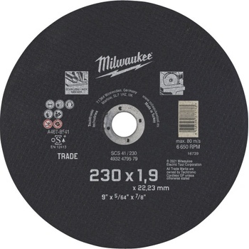 Milwaukee Řezný kotouč 230 x 1,9 mm 4932479579