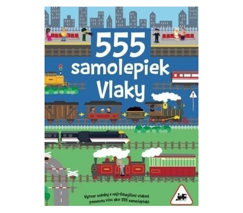 555 samolepiek Vlaky