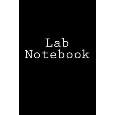Lab Notebook: Laboratory Notebook, Black Hardcover, 6"x9", 90 pages.