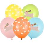 PartyDeco Латексов балон - Скачащо зайче микс