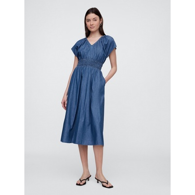 GAP Макси рокля от chambray с джобове GAP GAP | Sin | ЖЕНИ | XS