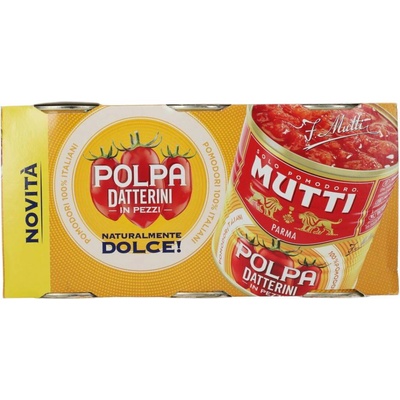 Mutti drvené datľové paradajky v kúskoch 3 x 400 g