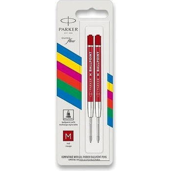 Parker 1502/0286545 Náplň QuinkFlow do guľôčkového pera M červená 2 ks
