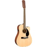 Fender CD-60SCE-12 Solid Top NAT