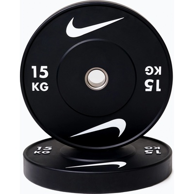 Nike strength Бъмпер тежести Nike Strength Rubber Bumper Plates 15 kg black/white