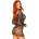 Leg Avenue Lace Long Sleeved Mini Dress 86794 Black