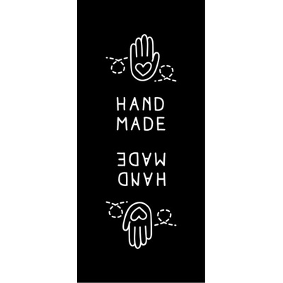 Takoy Štítok na oblečenie set 10ks - Handmade čierny