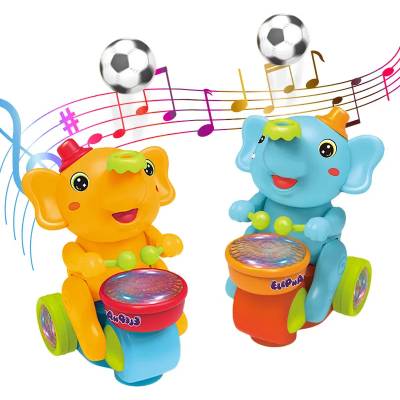 Слонче с барабан, язди се, издухва топка с хобот със звукови и светлинни ефекти 664В