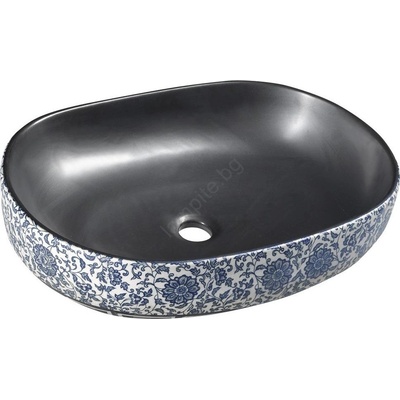 SAPHO Priori 60x40 cm black/blue (PI026)