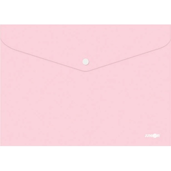 Папка джоб с копче Junior А4 Pastel Розов (1303078-05-4672-P)