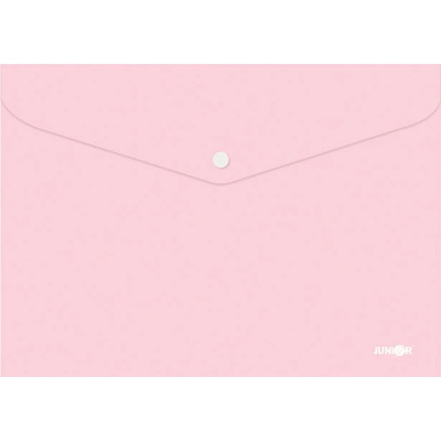 Папка джоб с копче Junior А4 Pastel Розов (1303078-05-4672-P)