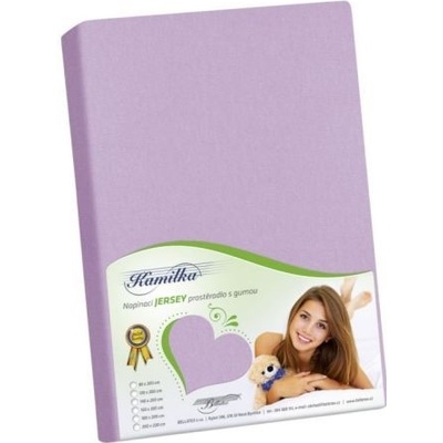 Bellatex jersey prestieradlo fialová 160x200