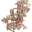 Kuličkové dráhy Ugears 3D dřevěné mechanické puzzle Kuličková dráha řetězová