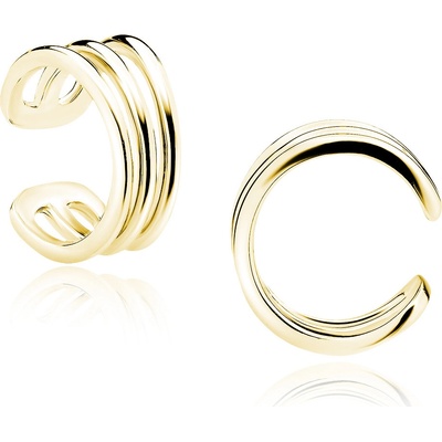 Olivie stříbrná záušnice gold 5451