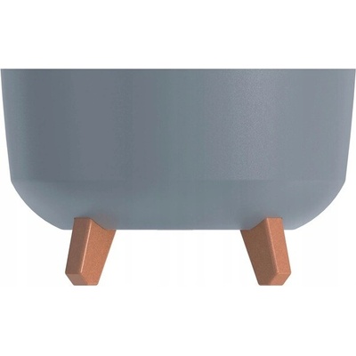 Prosperplast Květináč plast šedý 28,5 x 28,5 x 17,7 cm
