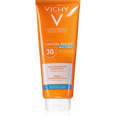 Vichy Capital Soleil Beach Protect защитен хидратиращ лосион за лице и тяло SPF 30 300ml