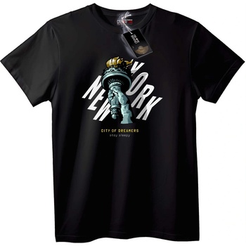 NOONEBRAND Тениска Ню Йорк Град на Мечтите - 2XL, Black