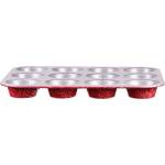 ZEPHYR Форма за мъфини и кексчета ZEPHYR Red Passion ZP 1223 EG, 12 мъфина, Мраморно покритие, Червен (1223120023) - topmarket