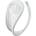 SuperLove Invisible Strapless C String Transparent Floral Lace White