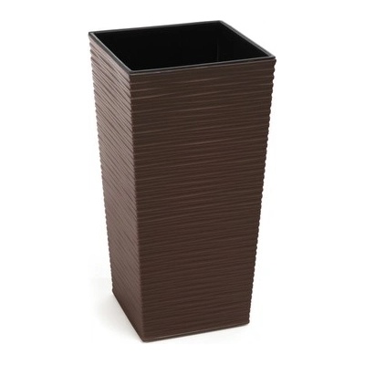 Lamela Kvetináč plast hnedý 19 x 19 x 36,6 cm