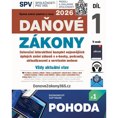 Daňové zákony 2026 (Díl 1.)