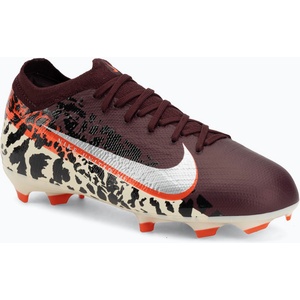 Nike Детски футболни обувки Nike United Jr. Mercurial Vapor 16 Pro FG burgundy crush/metallic silver