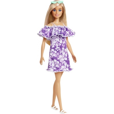 Barbie Loves the Ocean s fialovými šatami