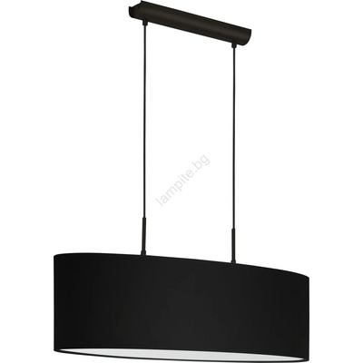 EGLO 33356 - Люстра на кабел AMANI 2xE27/60W/230V черна (EG33356)