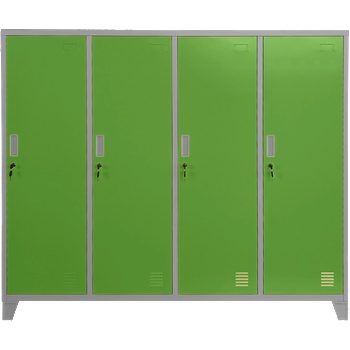 Carmen Метален шкаф Carmen CR-1604-4 JZ - сив / зелен